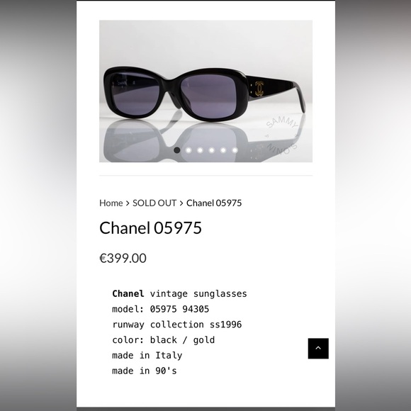 Vintage Chanel Women’s Sunglasses - Picture 8 of 9